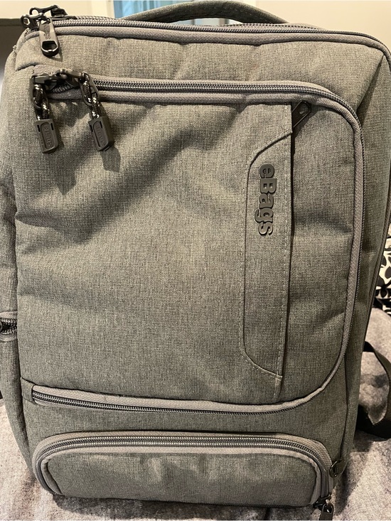 eBags Pro Slim Laptop Backpack Heather Gray | EUC main image 4